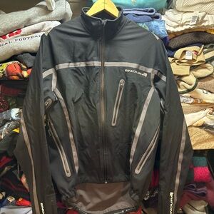 Endura Men's Cycling Stealth Soft Shell Waterproof Black Zip Jacket Size Medium